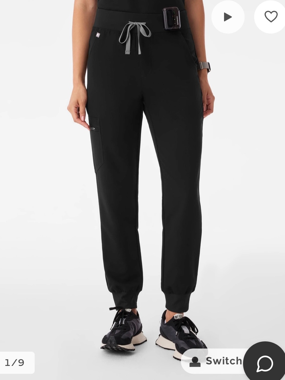 FIGS Zamora Jogger XS/P in Black